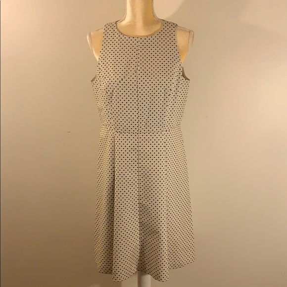 Blue and off white pleated dress - Picture 1 of 3